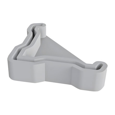 Подпятник пластмассовый под профилированные стойки