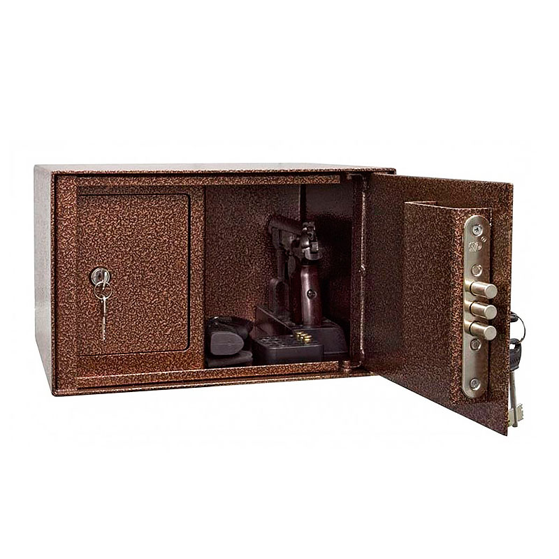 Пистолетный сейф «ШП-3» ключевой сейфовый замок