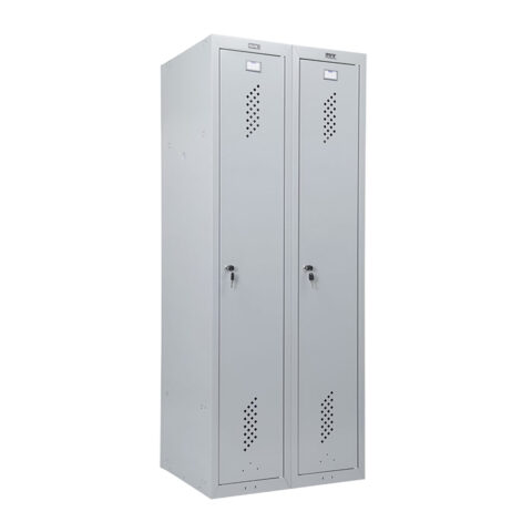 Шкаф для раздевалок ПРАКТИК усиленный ML 21-80 (ML-11-40 + ML-01-40)