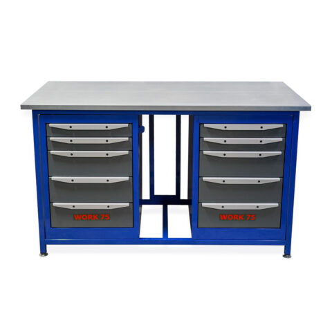 Верстак WK1500 (Т5-Т5) 2 тумбы с 5 ящиками