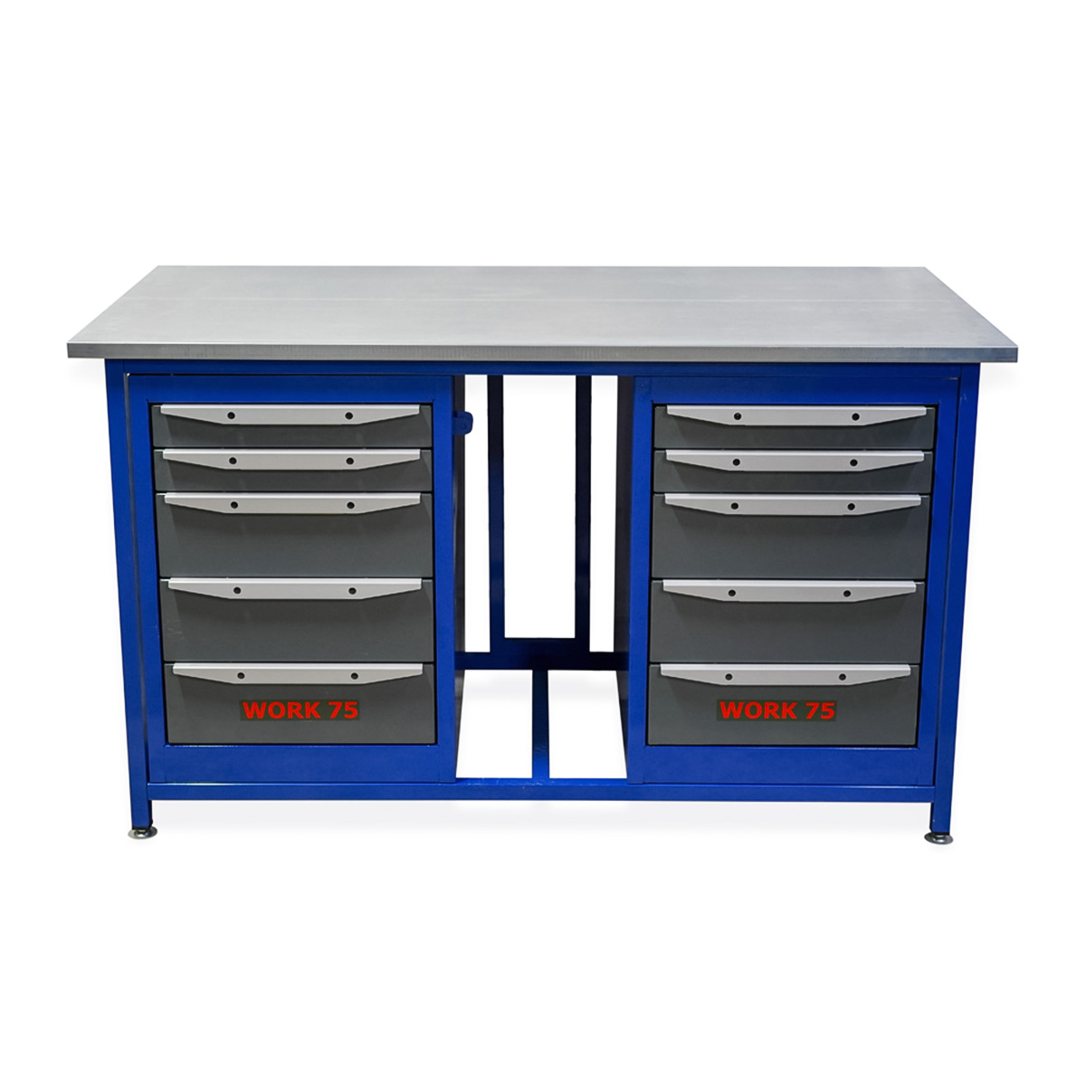 Верстак WK1500 (Т5-Т5) 2 тумбы с 5 ящиками