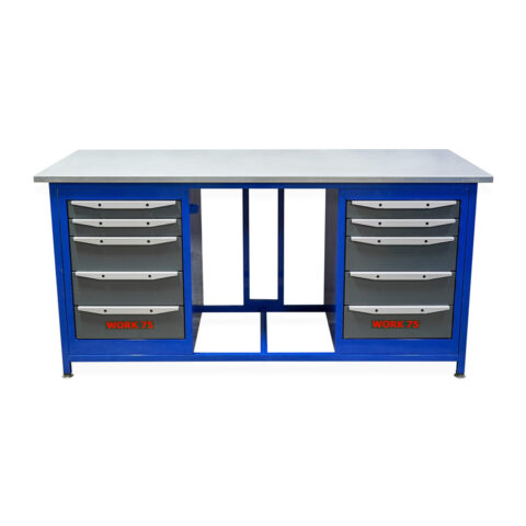 Верстак WK1800 (Т5-Т5) 2 тумбы с 5 ящиками