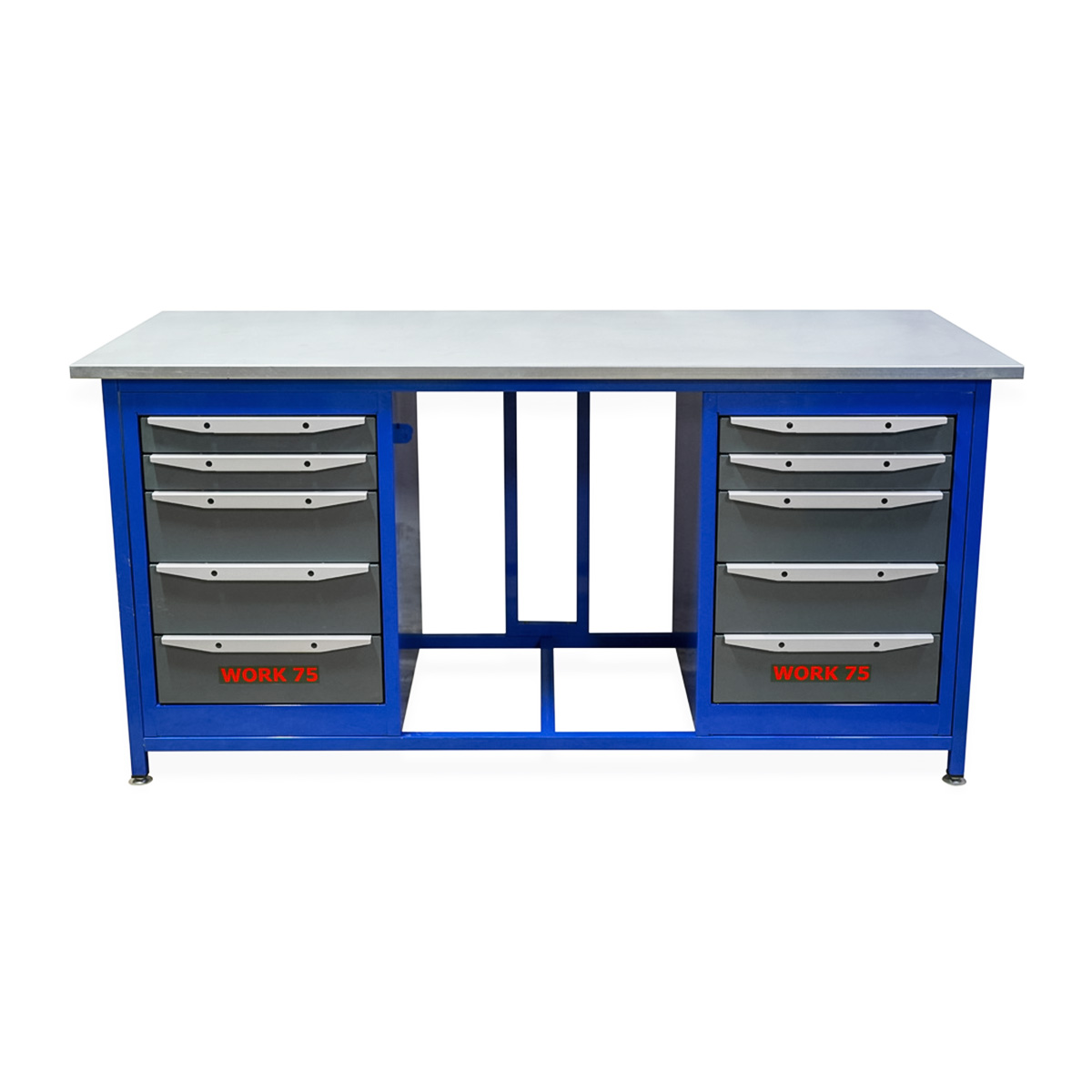 Верстак WK1800 (Т5-Т5) 2 тумбы с 5 ящиками