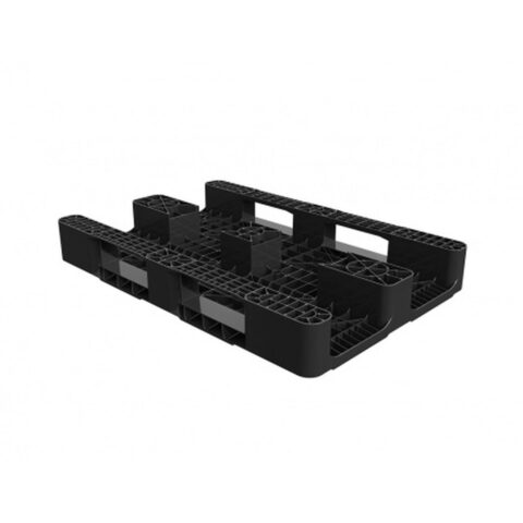 Поддон сплошной пластиковый 1200х800х150 на 2-х полозьях черный. (02.105F.99.PE.R)