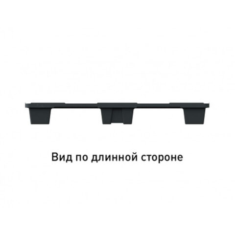 Поддон перфорированный пластиковый 1200х1000х135 на ножках серый. (02.112.91)