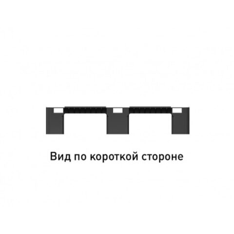 Поддон сплошной 1200x800x150 на 3-х полозьях ЭКО. (02.117F.98.R)