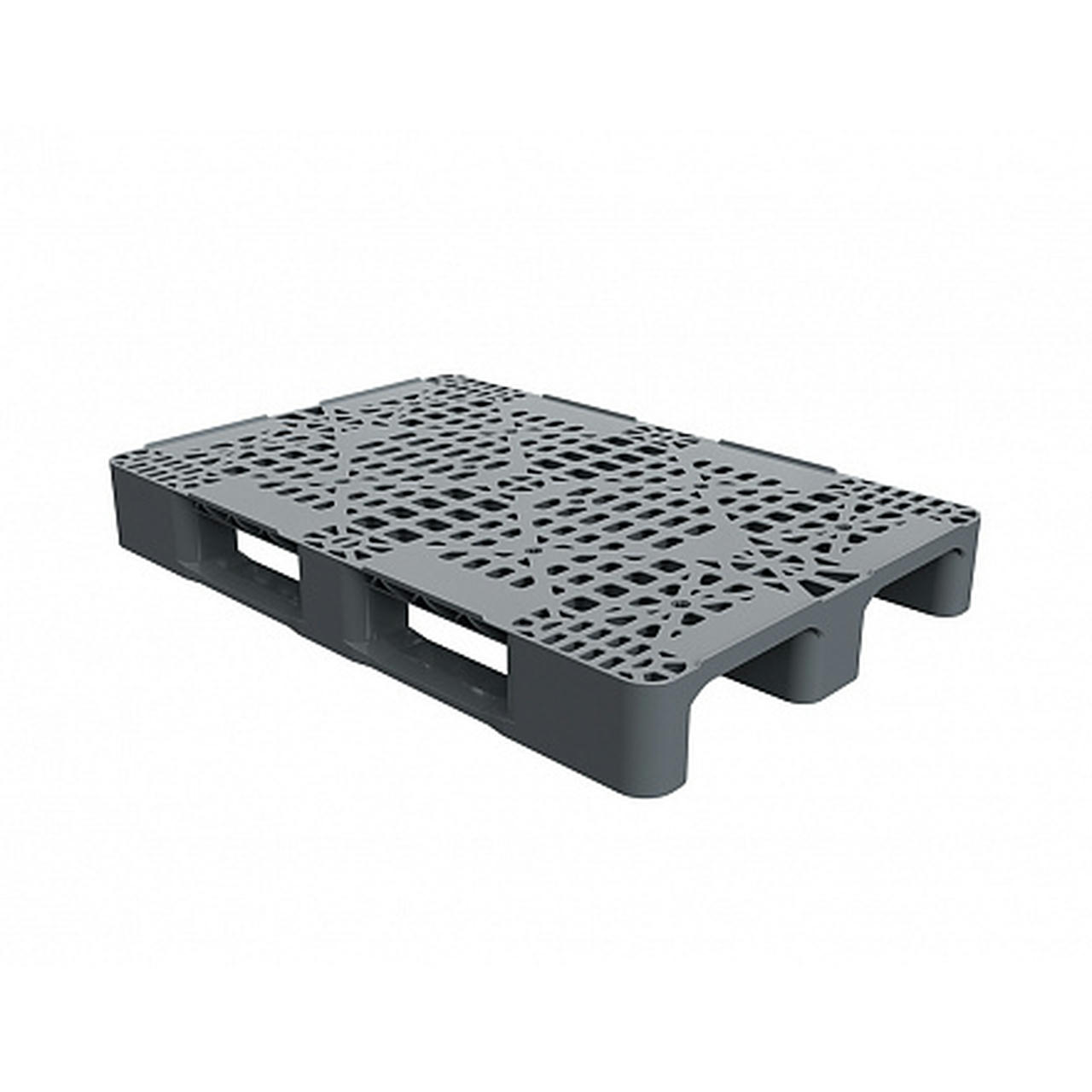 Поддон перфорированный пластиковый 1200х800х150 на 2-х полозьях серый. (02.105.91.Q)