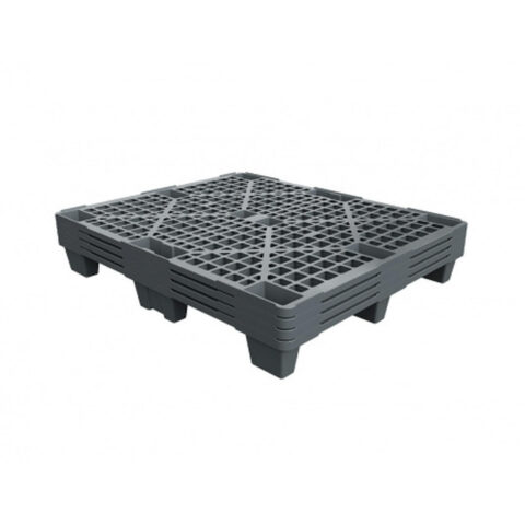 Поддон перфорированный пластиковый 1200х1000х135 на ножках серый. (02.112.91)