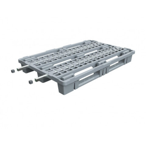 Поддон пластиковый вкладываемый перфорированный 1200х800х150 на 3-х полозьях. (02.122.91.R)